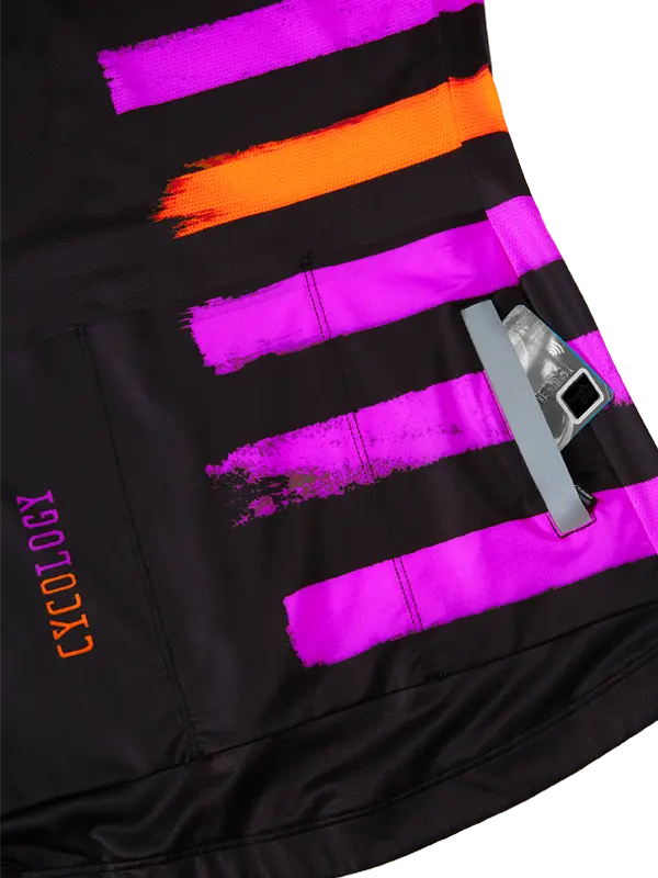 Horizon Black Women's Reborn Cycling Jersey Pocket  Cycology USA