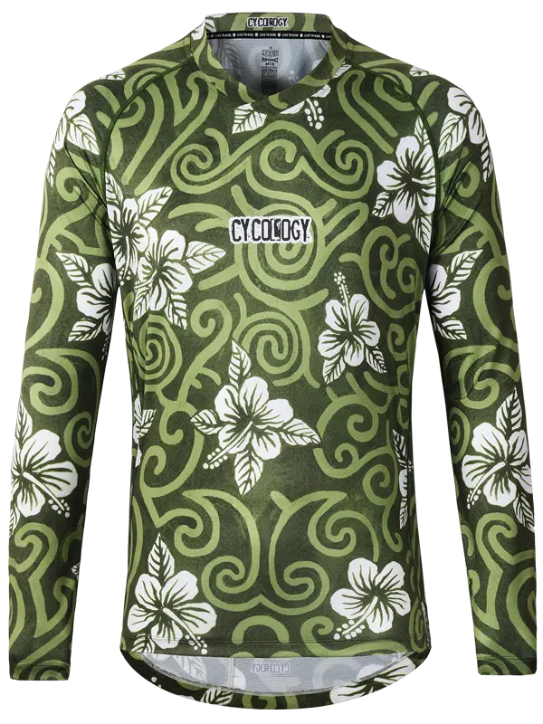 Koa Men's Long Sleeve Mountain Bike Jersey Front View 