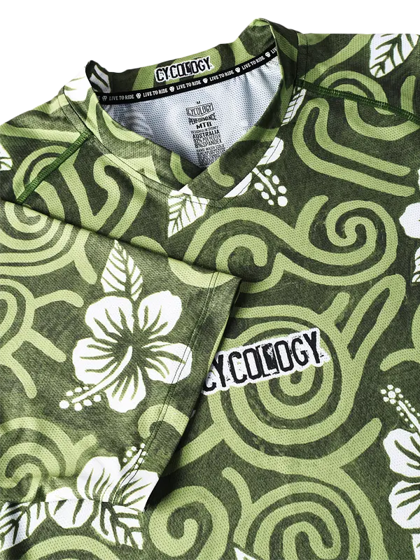 Koa Short Sleeve Mountain Bike Jersey  V Neck 