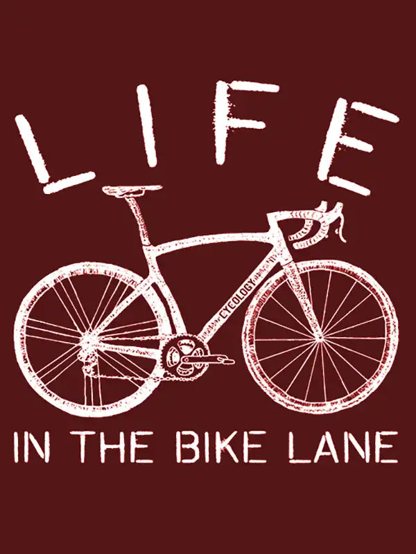 Life In The Bike Lane Men's T Shirt - Cycology Clothing USA