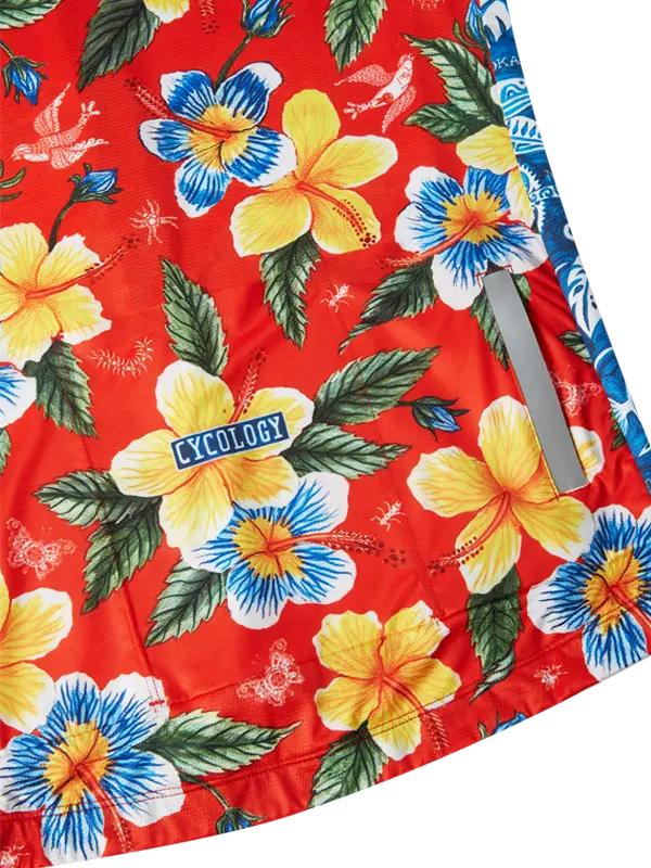 Mahalo Men's Blue Reborn Cycling Jersey  Pocket Cycology USA