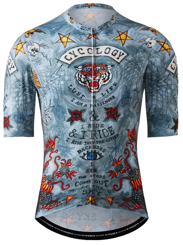 ebay fahrradbekleidung Cycology City of Angels Short Sleeve Jersey Blue M Men