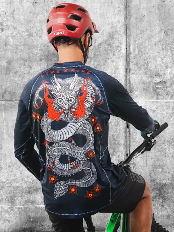 Dragon Long Sleeve MTB Jersey - Cycology Clothing US