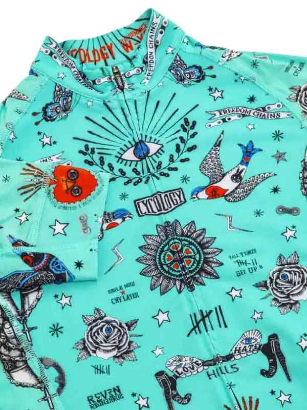 Tattoo Women's Cycling Jersey - Cycology Clothing US