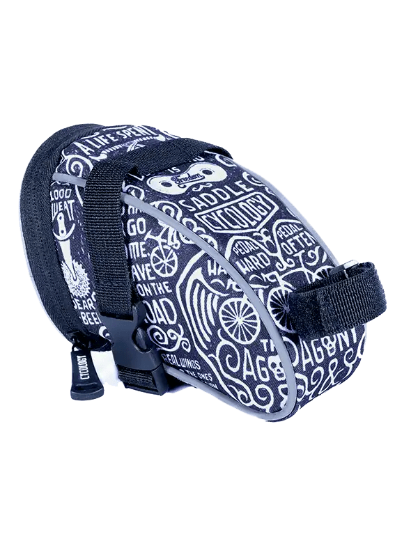 Wisdom Black Saddle Bag - Cycology Clothing US