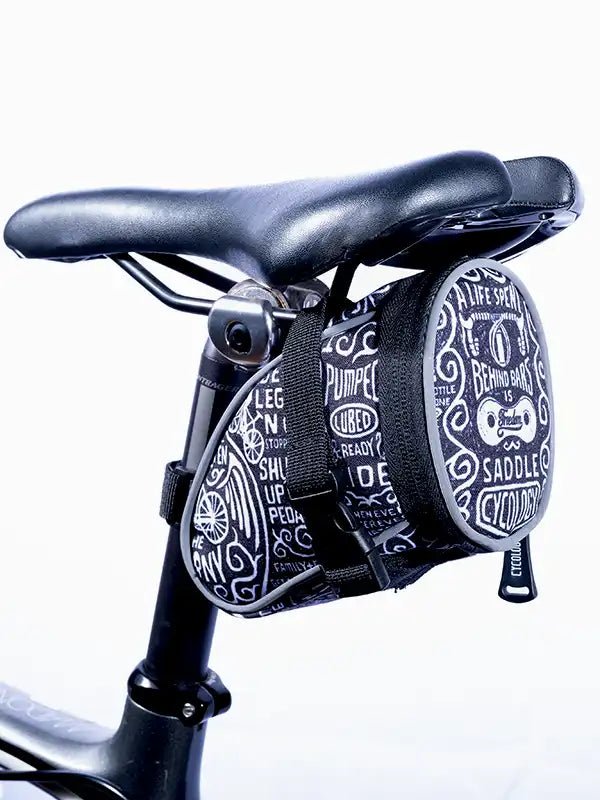 Wisdom Black Saddle Bag - Cycology Clothing US