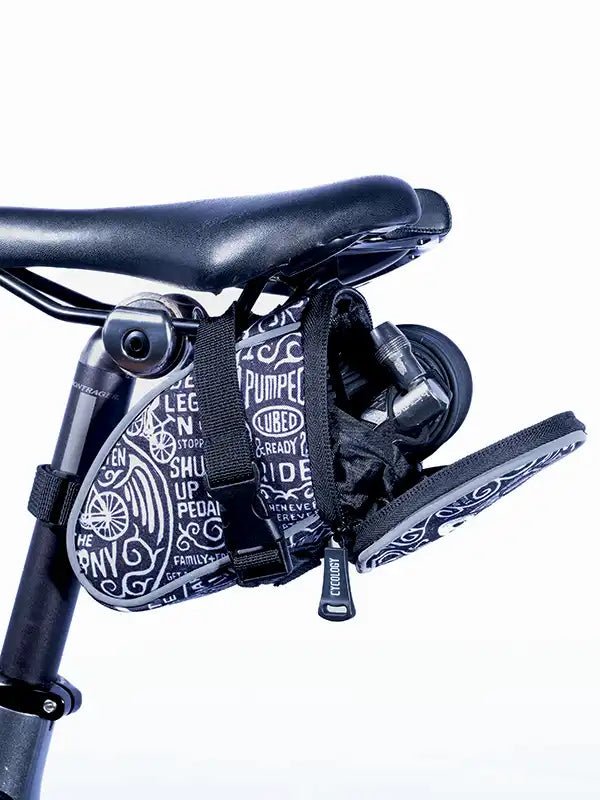 Wisdom Black Saddle Bag - Cycology Clothing US