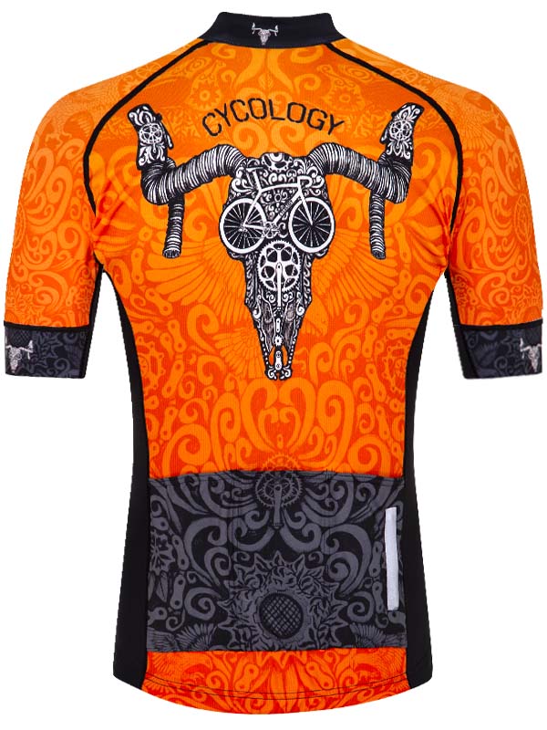 Life Behind Bars Men's Orange Cycling Jersey | Cycology USA Life Behind Bars Men's Orange Cycling Jersey | Cycology USA