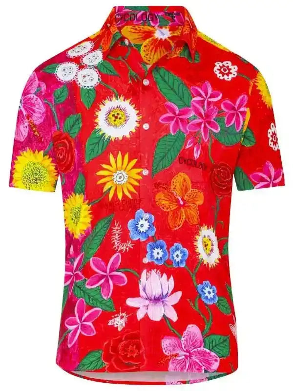 Aloha Cycling Gravel Shirt - Cycology Clothing - Red