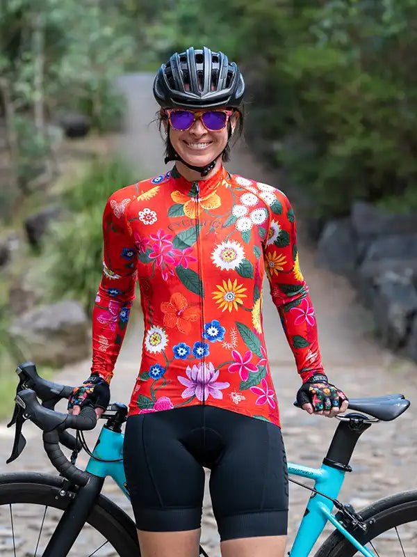 Aloha Lightweight Long Sleeve Summer Jersey - Cycology Clothing US