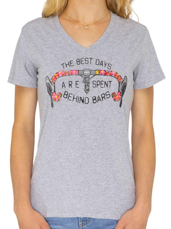 Best Days Behind Bars Womens Cycling T Shirt - Cycology Clothing US