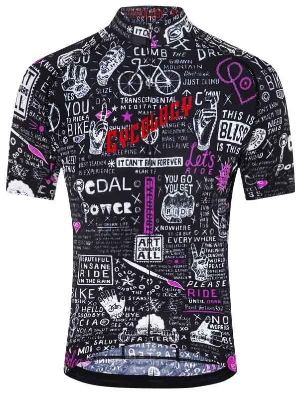 Bike Graffiti Men's Cycling Jersey - Cycology Clothing US