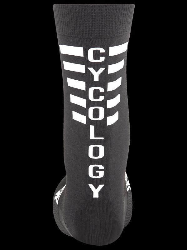 Cycology Black Reflective Logo Cycling Socks - Cycology Clothing US