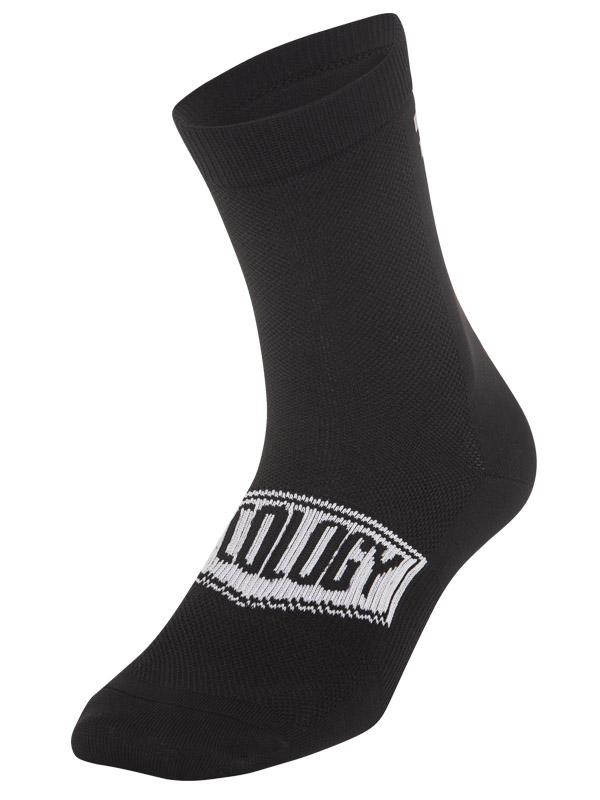 Cycology Black Reflective Logo Cycling Socks - Cycology Clothing US