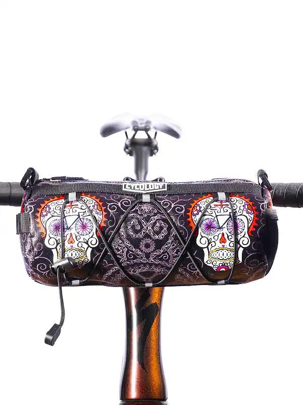 Day of the Living Black Handlebar Bag - Cycology Clothing US