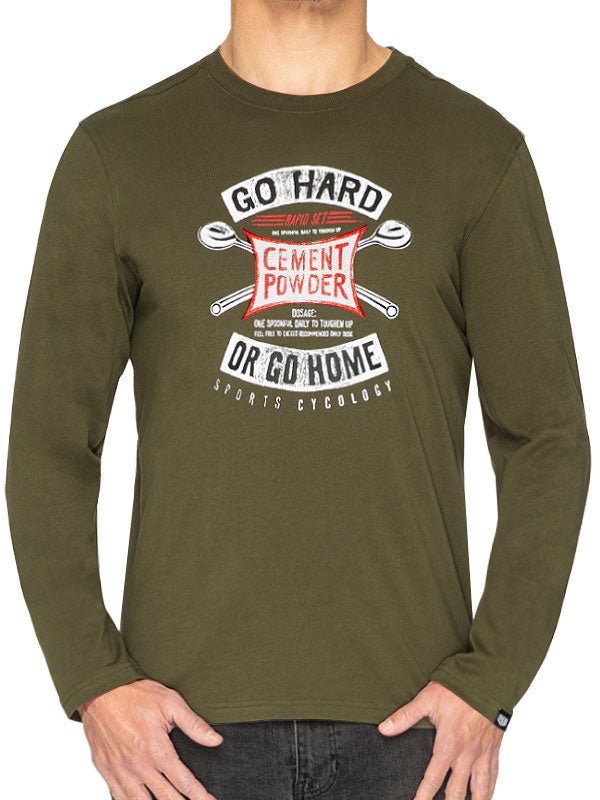 Go Hard Or Go Home Long Sleeve T Shirt - Cycology Clothing US