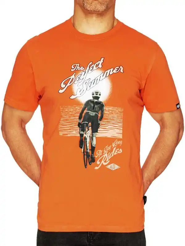 Perfect Summer Men's Cycling T-Shirt - Cycology Clothing - Orange
