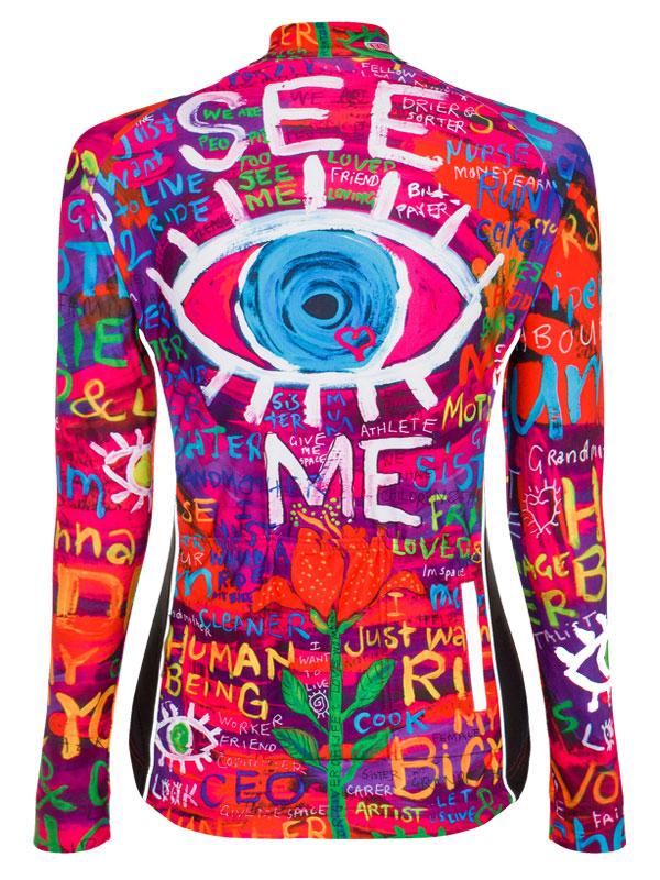 See Me Women's Long Sleeve Cycling Jersey - Cycology Clothing US