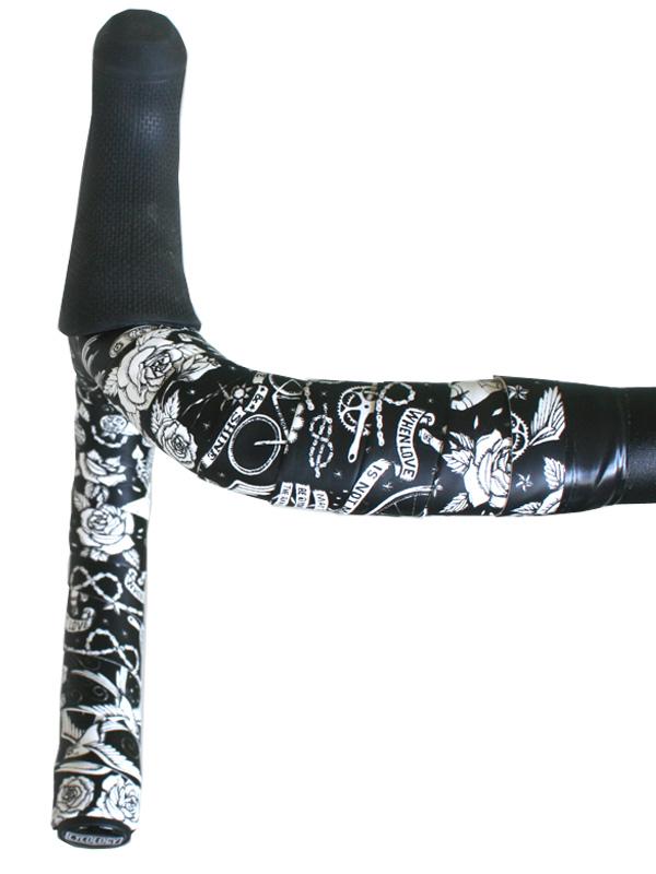 Velo Tattoo (Black) Handlebar Tape - Cycology Clothing US