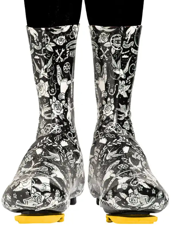 Velo Tattoo Cycling Shoe Covers - Cycology Clothing US