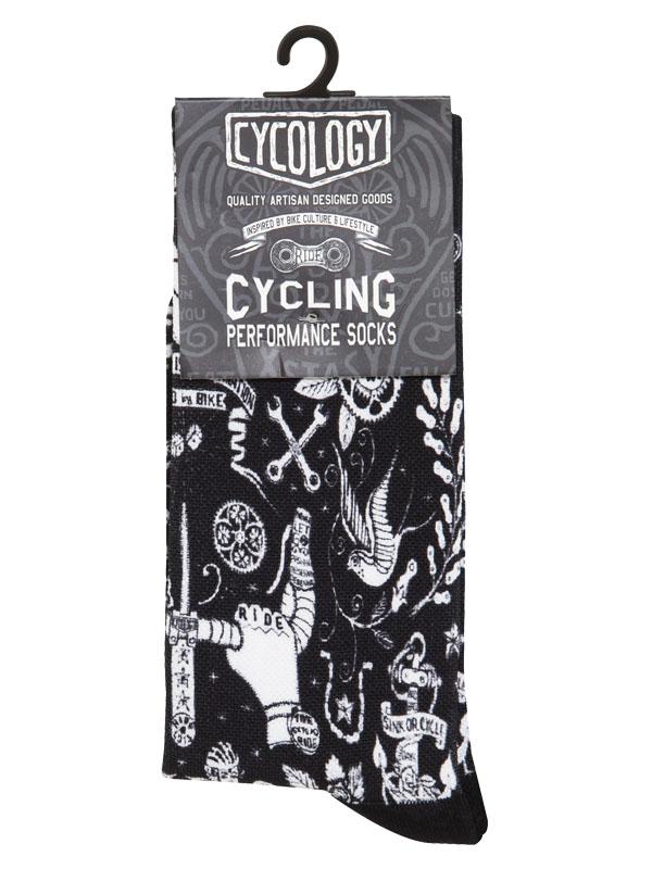 Velo Tattoo Cycling Socks - Cycology Clothing US