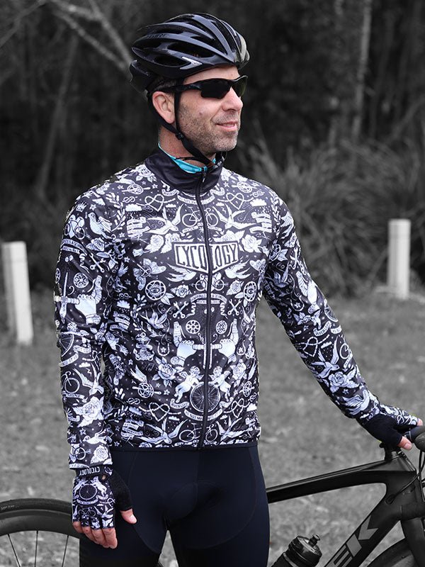Velo Tattoo Lightweight Windproof Cycling Jacket - Cycology Clothing US