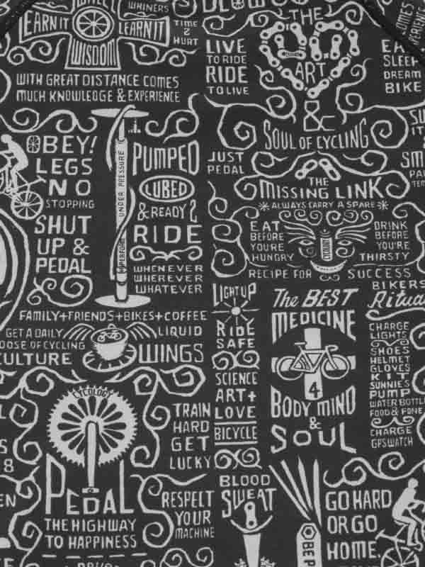 Wisdom Black Men's Long Sleeve Base Layer - Cycology Clothing US