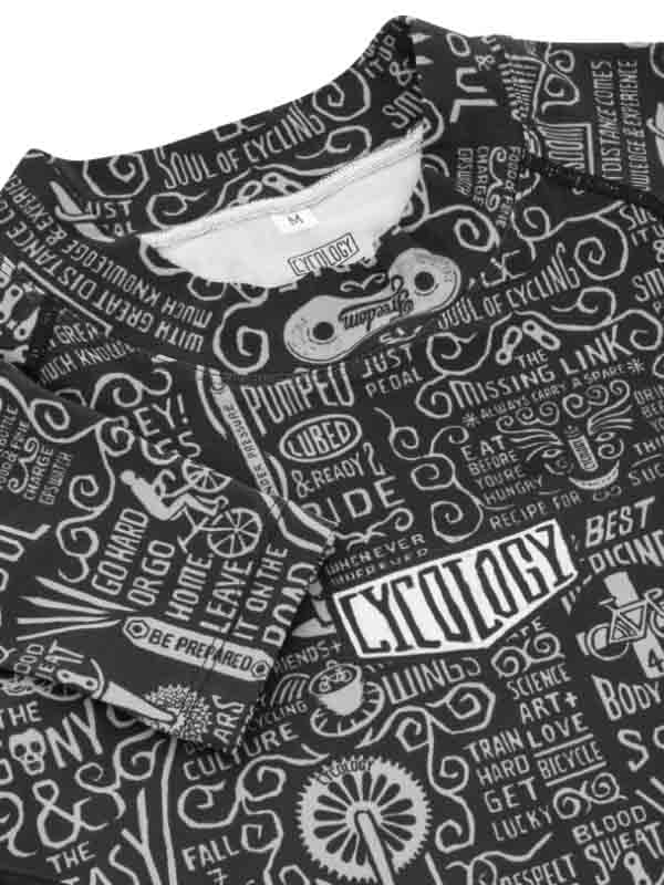 Wisdom Black Men's Long Sleeve Base Layer - Cycology Clothing US