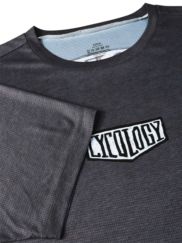 Gray t-shirt with 'CYCLOLOGY' logo 