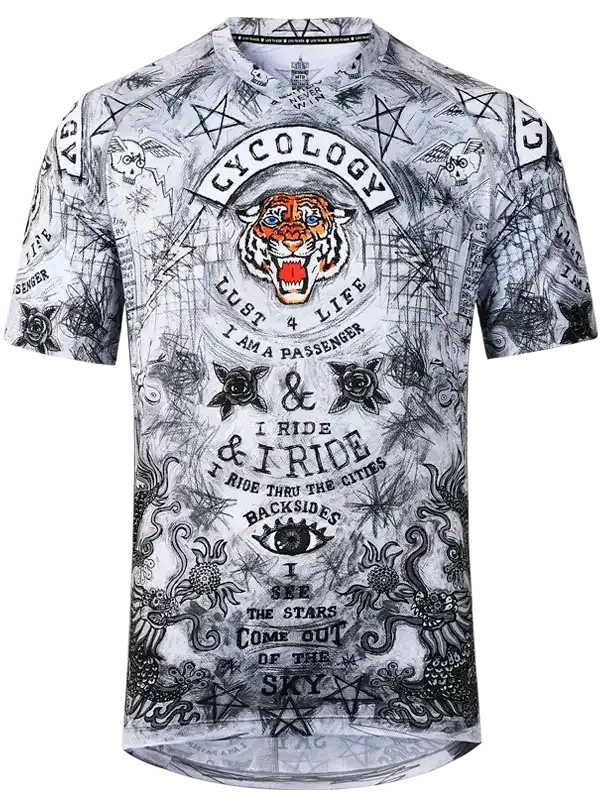 City of Angels Grey Men's Short Sleeve MTB Jersey Cycology