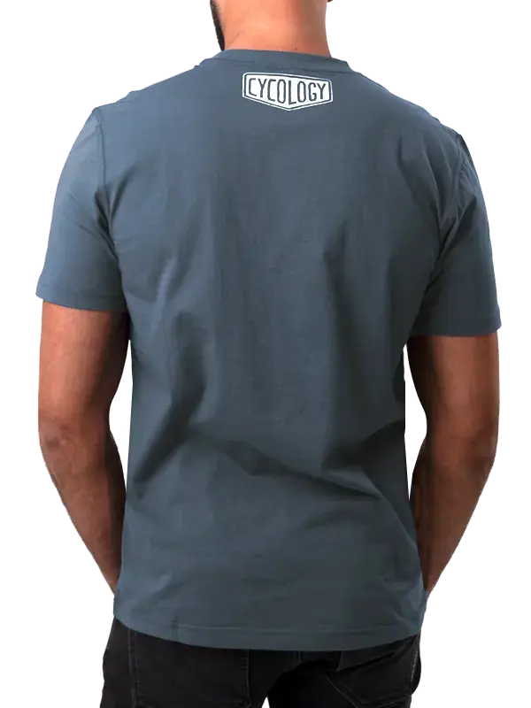 Bike Maths Men's T-shirt Denim Blue