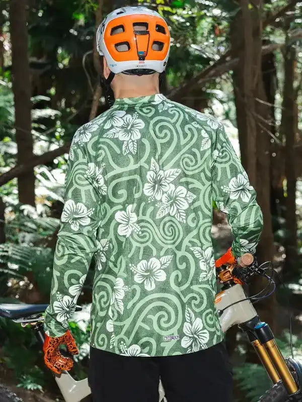 Koa Men's Long Sleeve Mountain Bike Cycling Jersey - Cycology Clothing - Green
