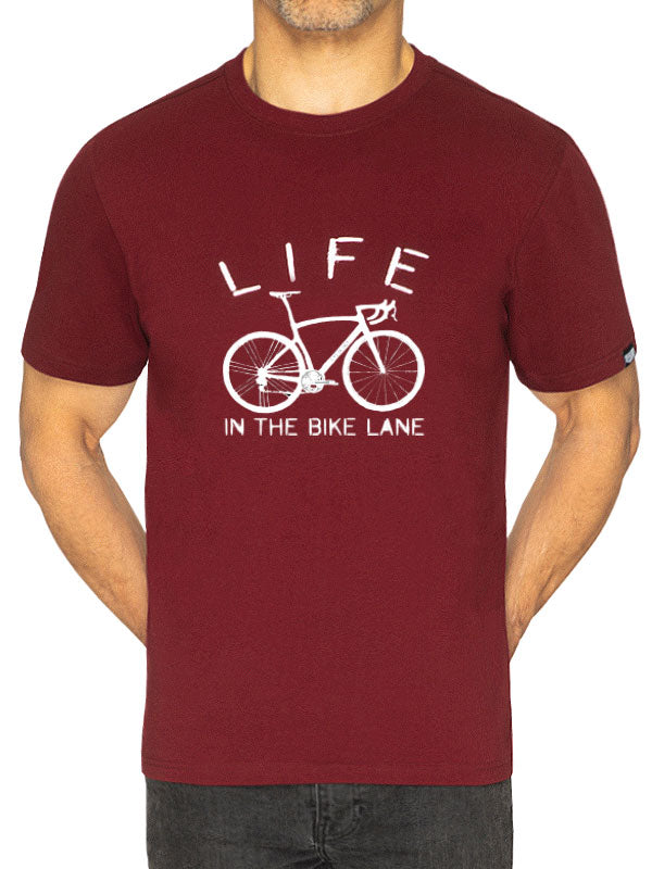 Life In The Bike Lane Men's T Shirt - Cycology Clothing USA