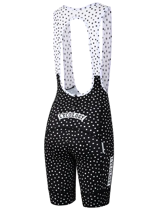 Women's Polka Dot Quick Pee Bib Shorts