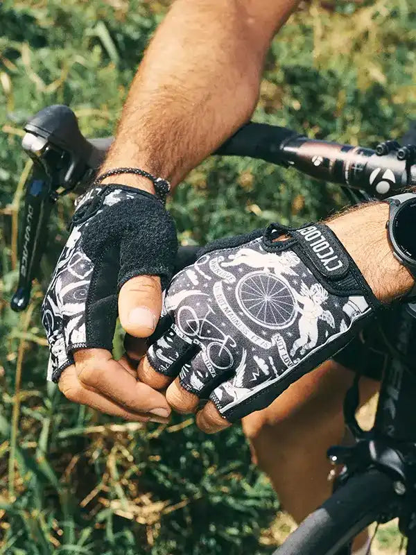 Cycology Velo Tattoo Short Gloves Black S Men