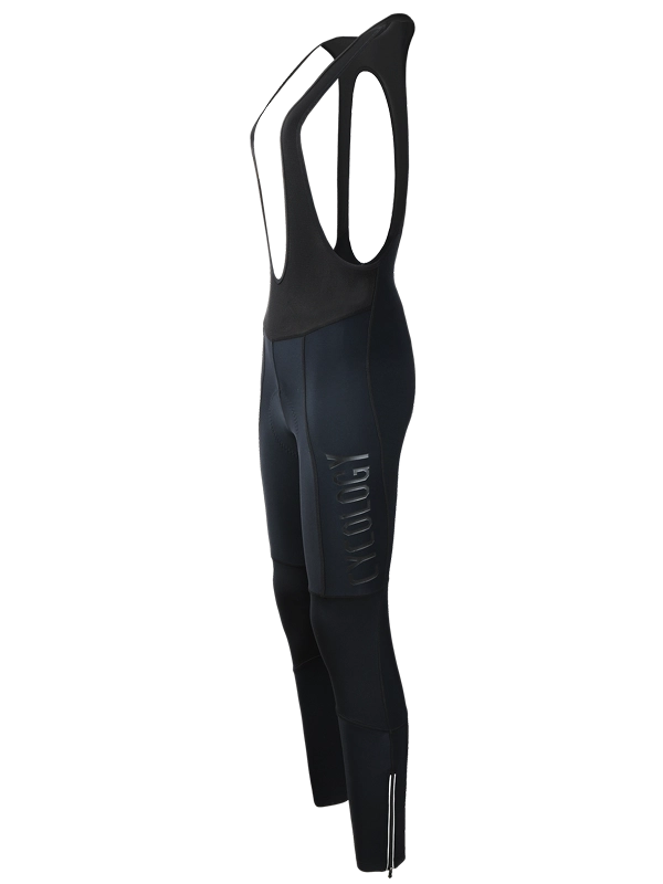 Cycology Black Women's Quick Pee Cycling Bib Tights