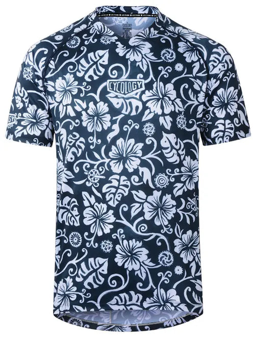 Waimea Blue Men s Short Sleeve Mountain Bike Jersey Cycology USA Cycology Clothing US