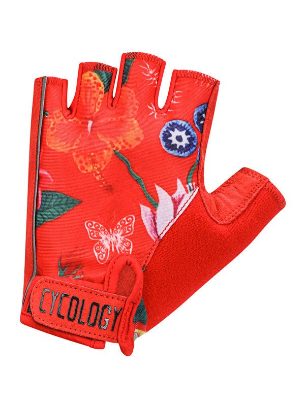 Aloha Cycling Gloves - Cycology Clothing - Red Aloha Cycling Gloves - Cycology Clothing - Red