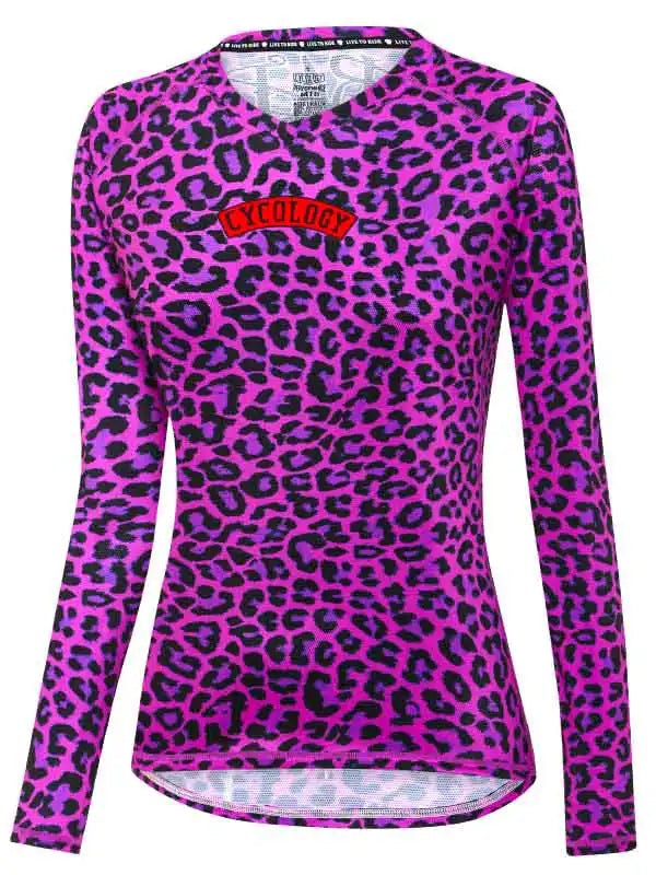 Badass Kitty Women's Long Sleeve MTB Jersey - Cycology Clothing US