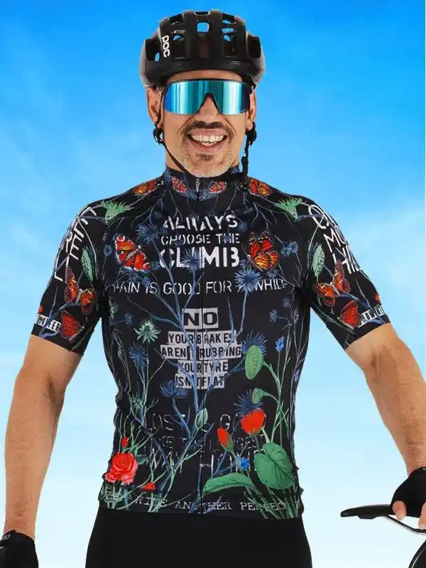 Gangsta Men's Classic Cycling Jersey - Cycology Clothing - Black