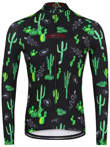 【美品】CYCOLOGY サイクルウェア メキシカンスカル L totally-cactus-mens-long-