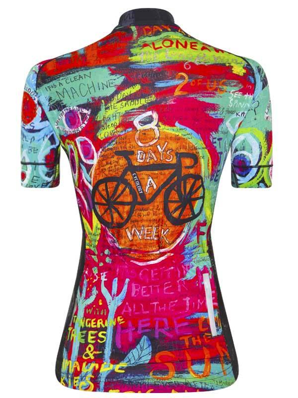 8 Days (Aqua) Women's Cycling Jersey - Cycology Clothing US