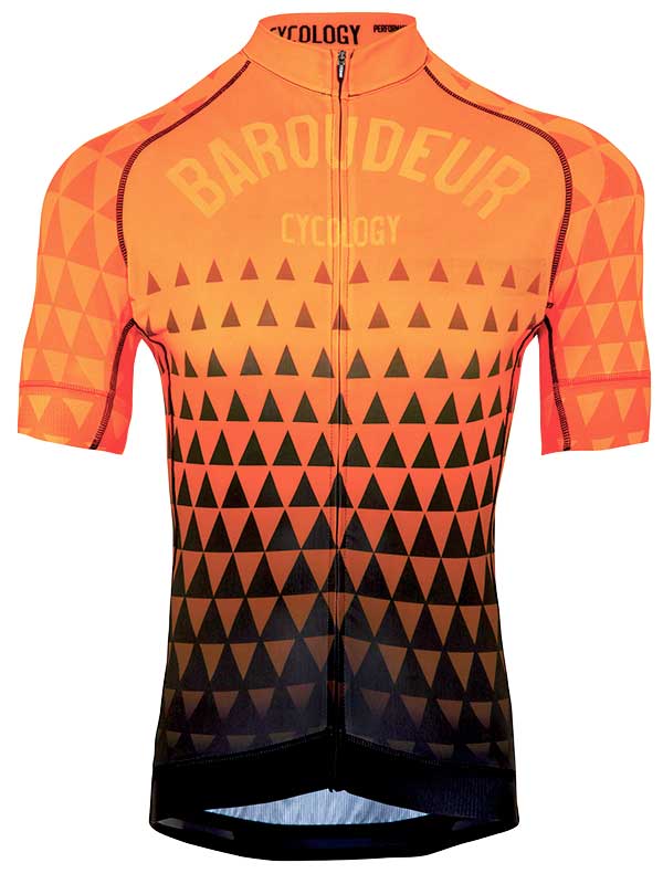 Baroudeur Orange Men's Jersey - Cycology Clothing US