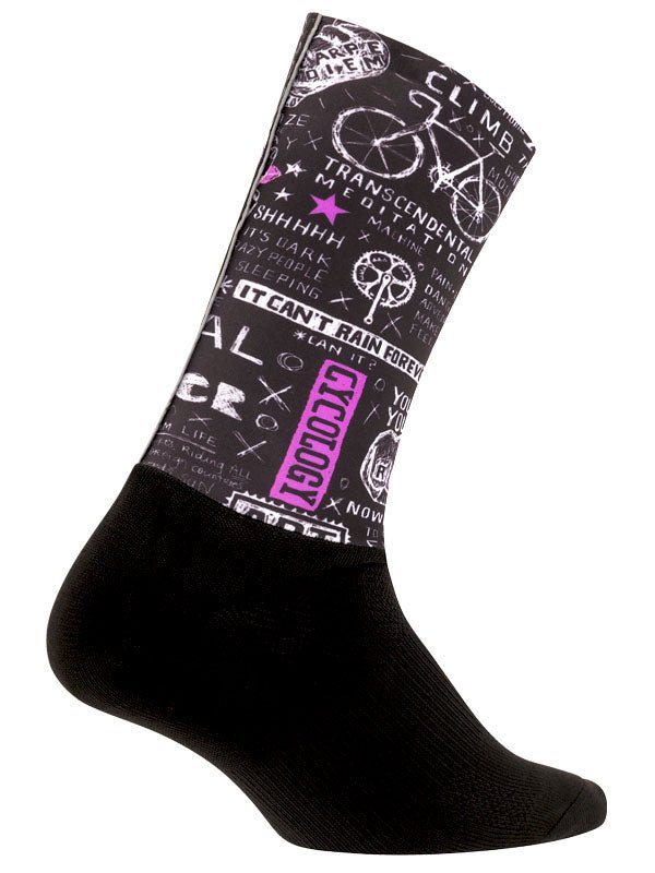 Bike Graffiti Aero Cycling Socks - Cycology Clothing US