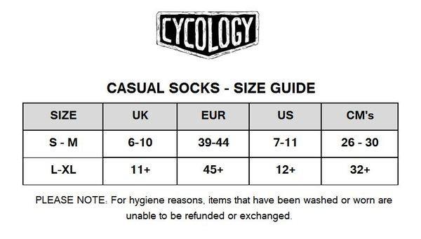 Cycology Casual Black Socks - Cycology Clothing US