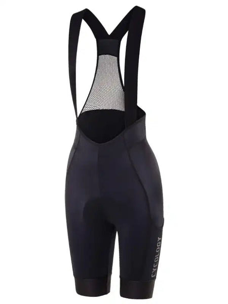 Cycology Women's Black Cargo Cycling Bib Shorts | Cycology USA