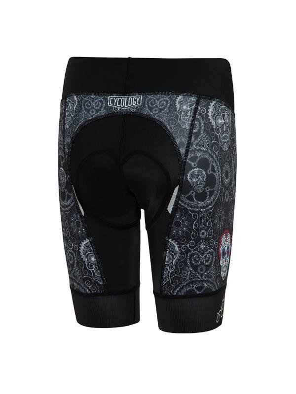 Day of the Living (Black) Women's Cycling Shorts - Cycology Clothing US