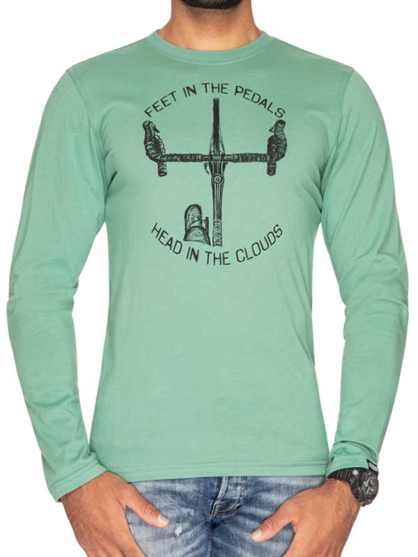 Feet in the Pedals Men's Long Sleeve T-shirt