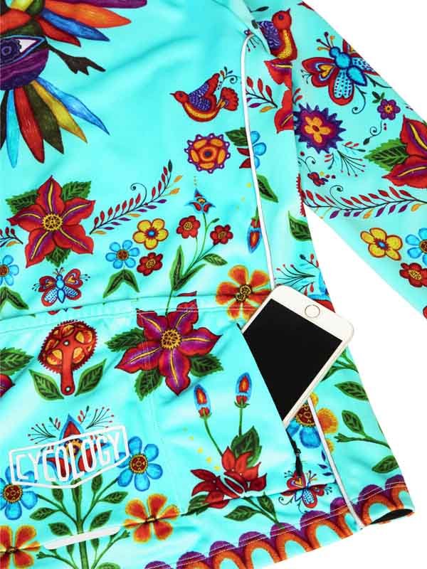 Frida (Aqua) Windproof Winter Jacket - Cycology Clothing US