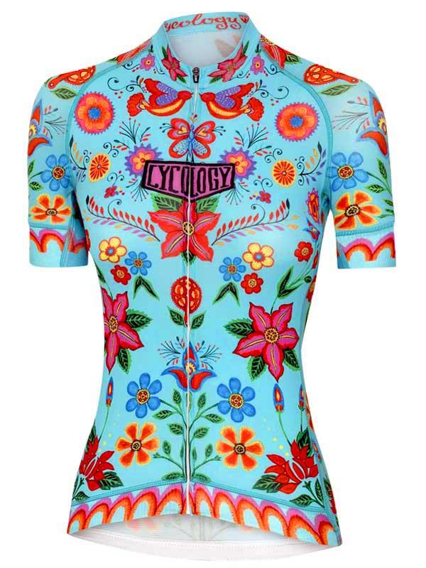 Frida (Aqua) Women's Cycling Jersey - Cycology Clothing US